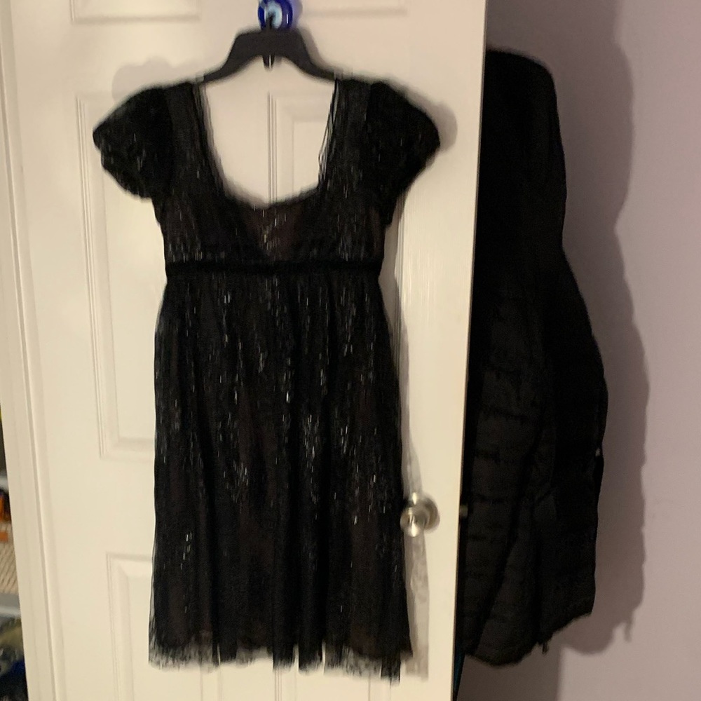 Marchesa Size 6 Black Baby Doll Dress BNWT